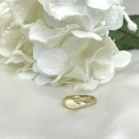 10k Gold Engravable Signet Ring