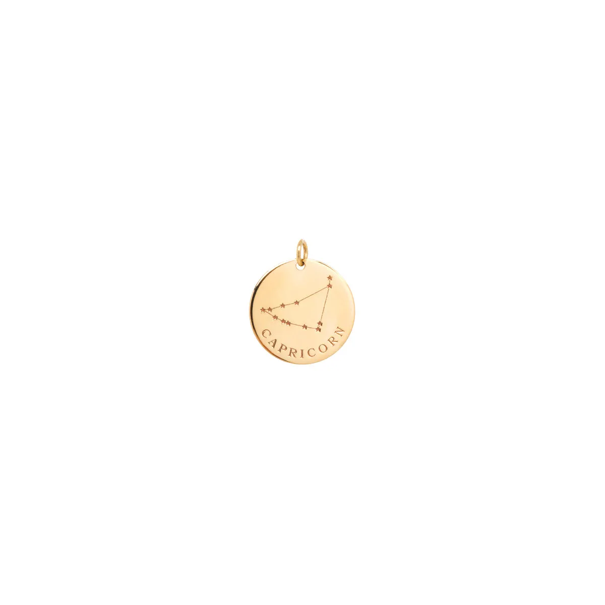 14k gold constellation & zodiac medium disc charm