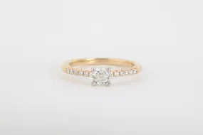 14k Yellow Gold 0.37tcw Diamond Ring Size 6.75 (2.43g.)