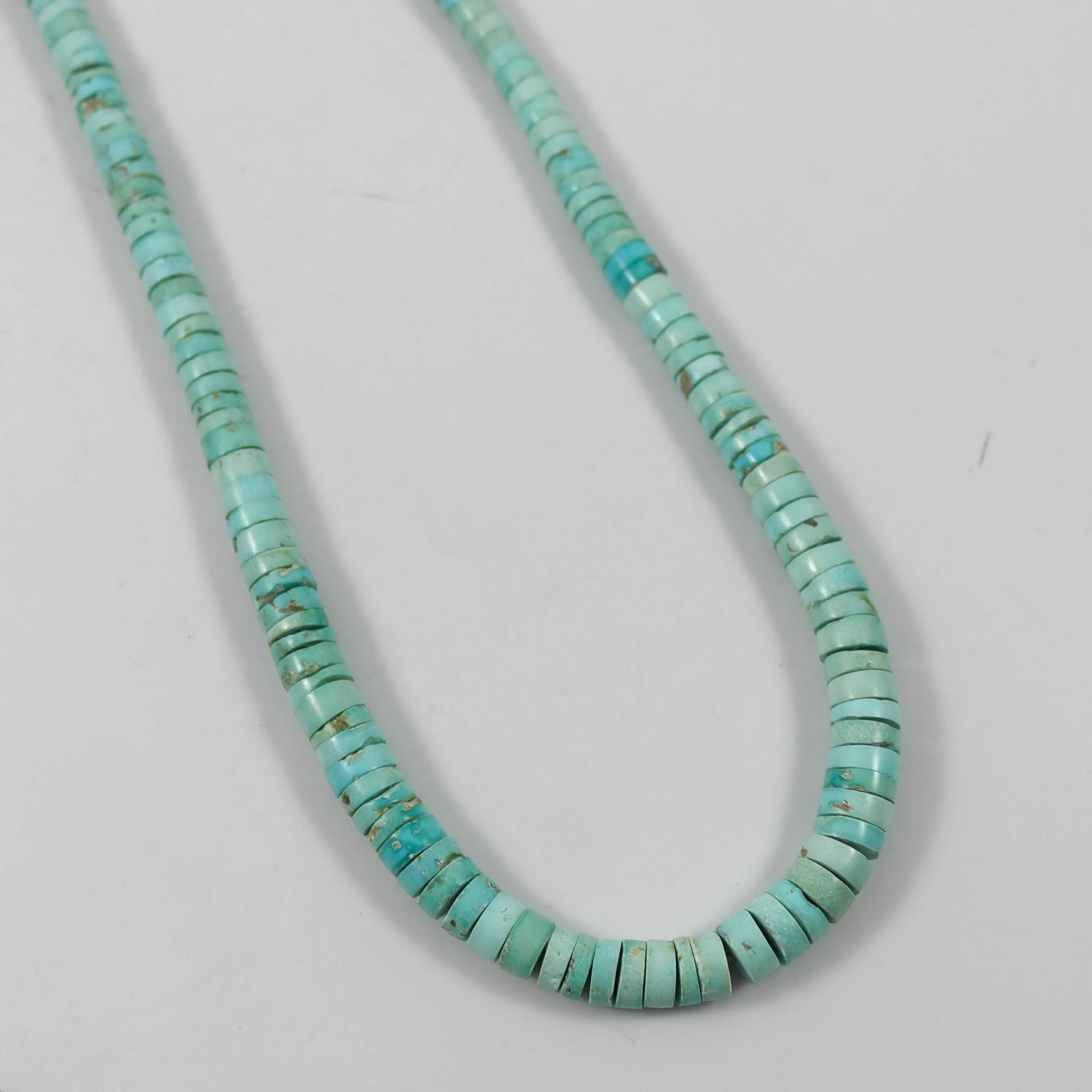 1980s Turquoise Heishi Necklace