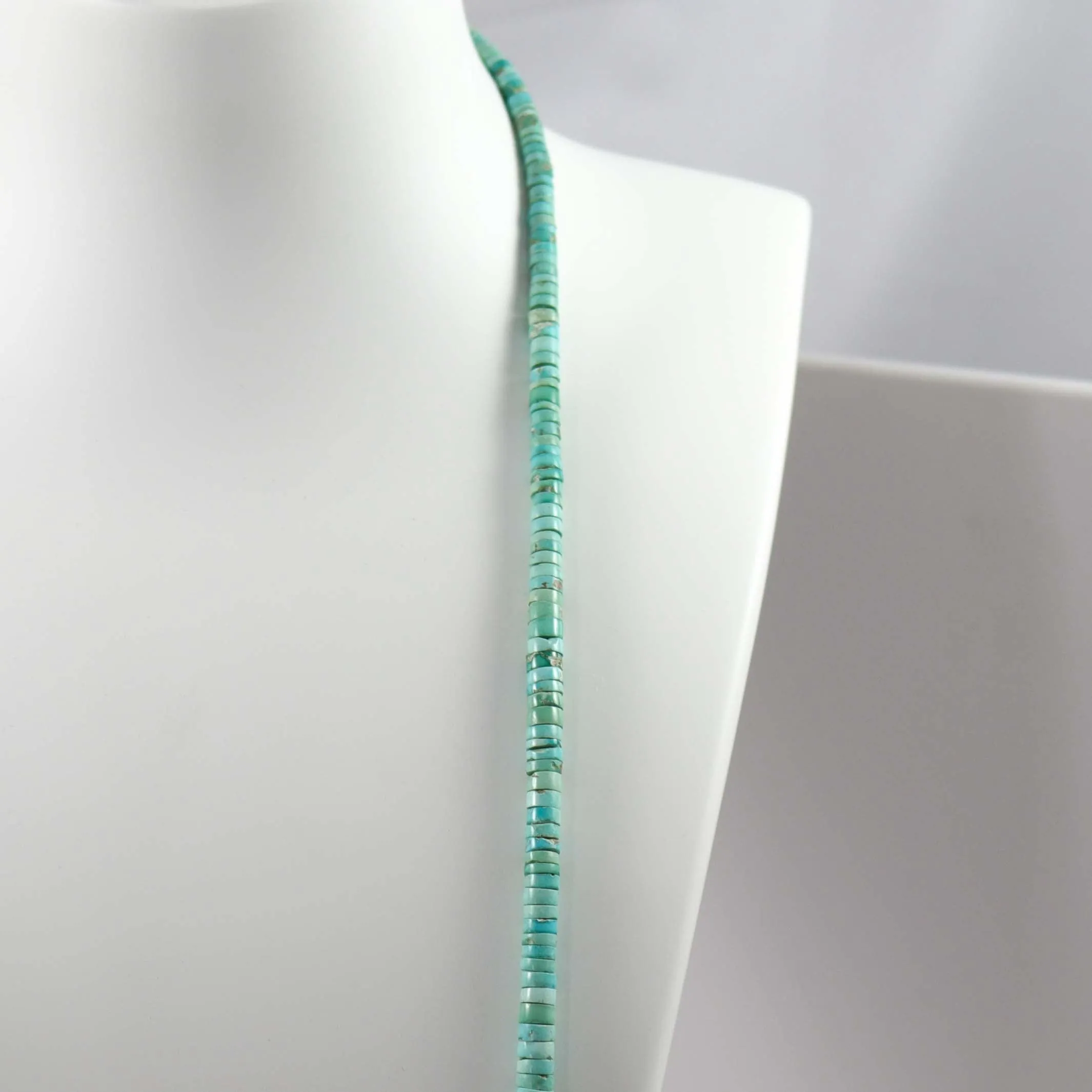 1980s Turquoise Heishi Necklace