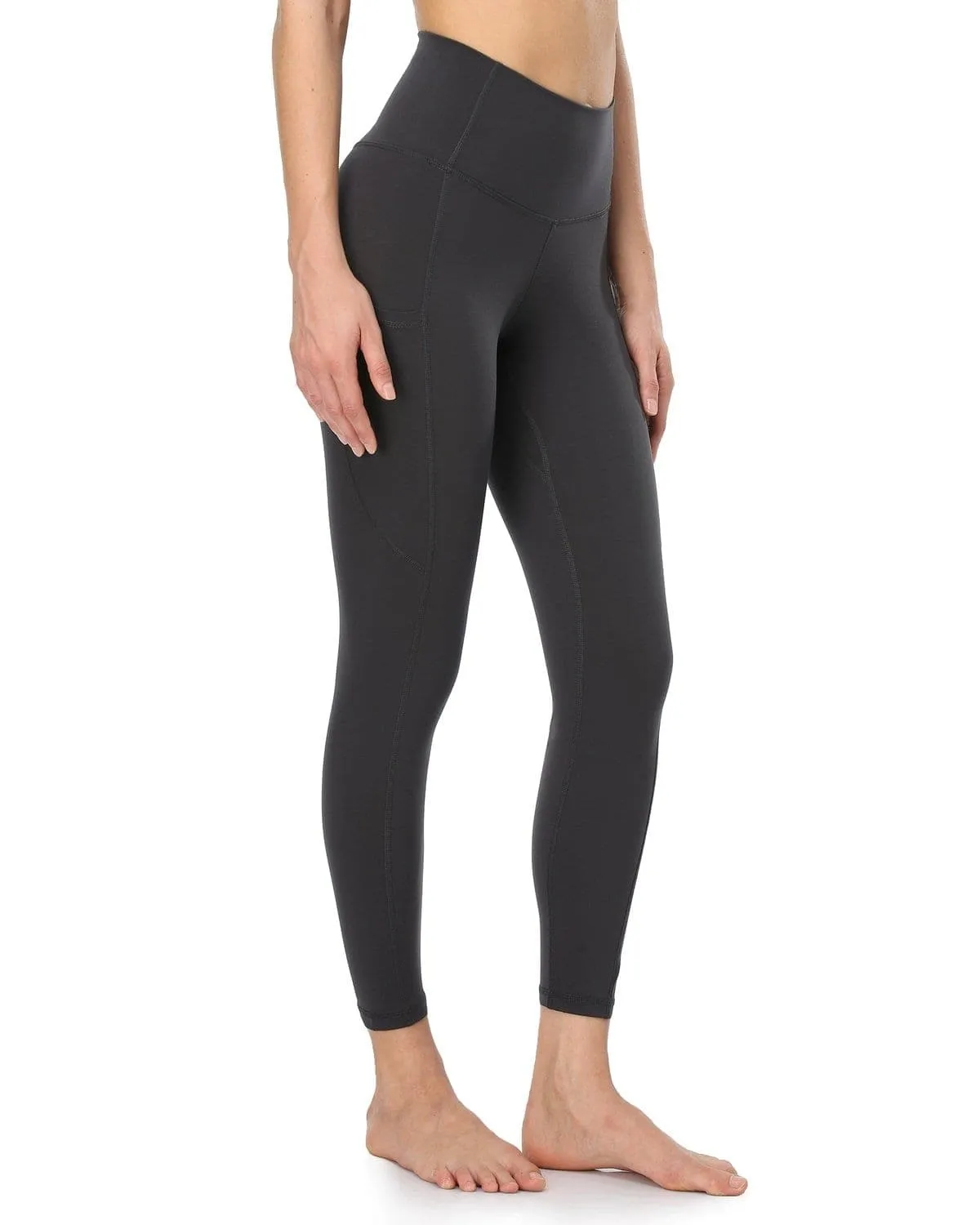 25" High Waisted Athletic Pants With Pocket