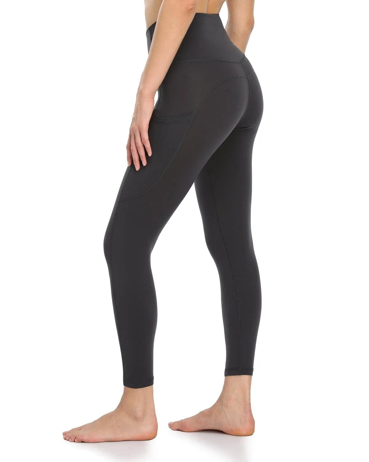 25" High Waisted Athletic Pants With Pocket