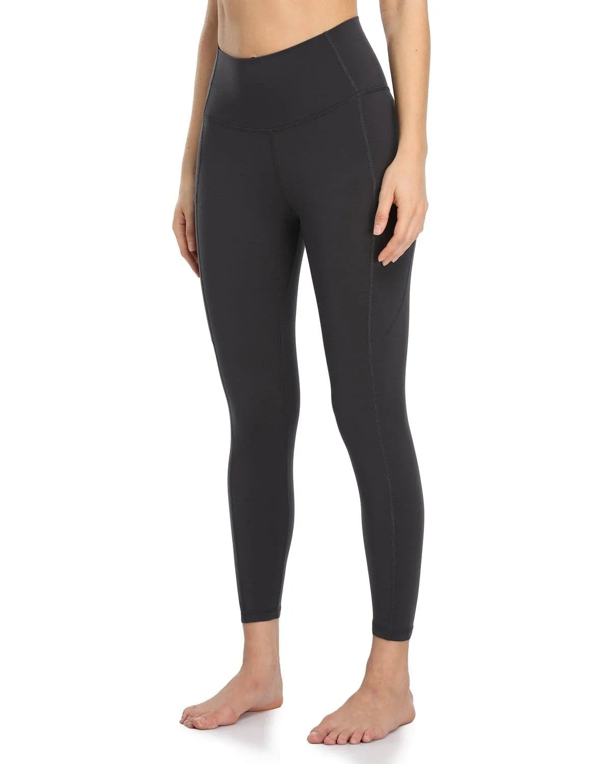 25" High Waisted Athletic Pants With Pocket