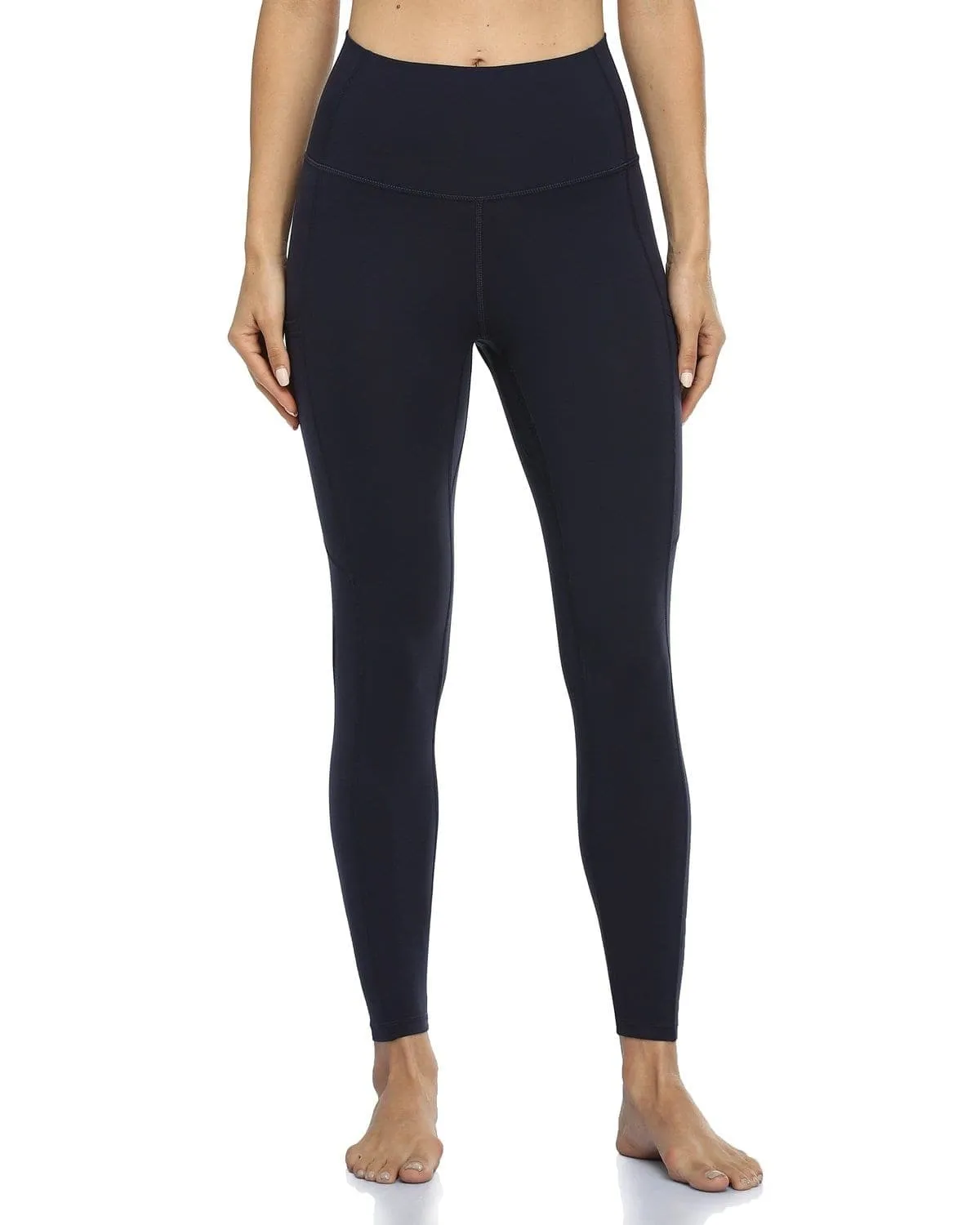 25" High Waisted Athletic Pants With Pocket