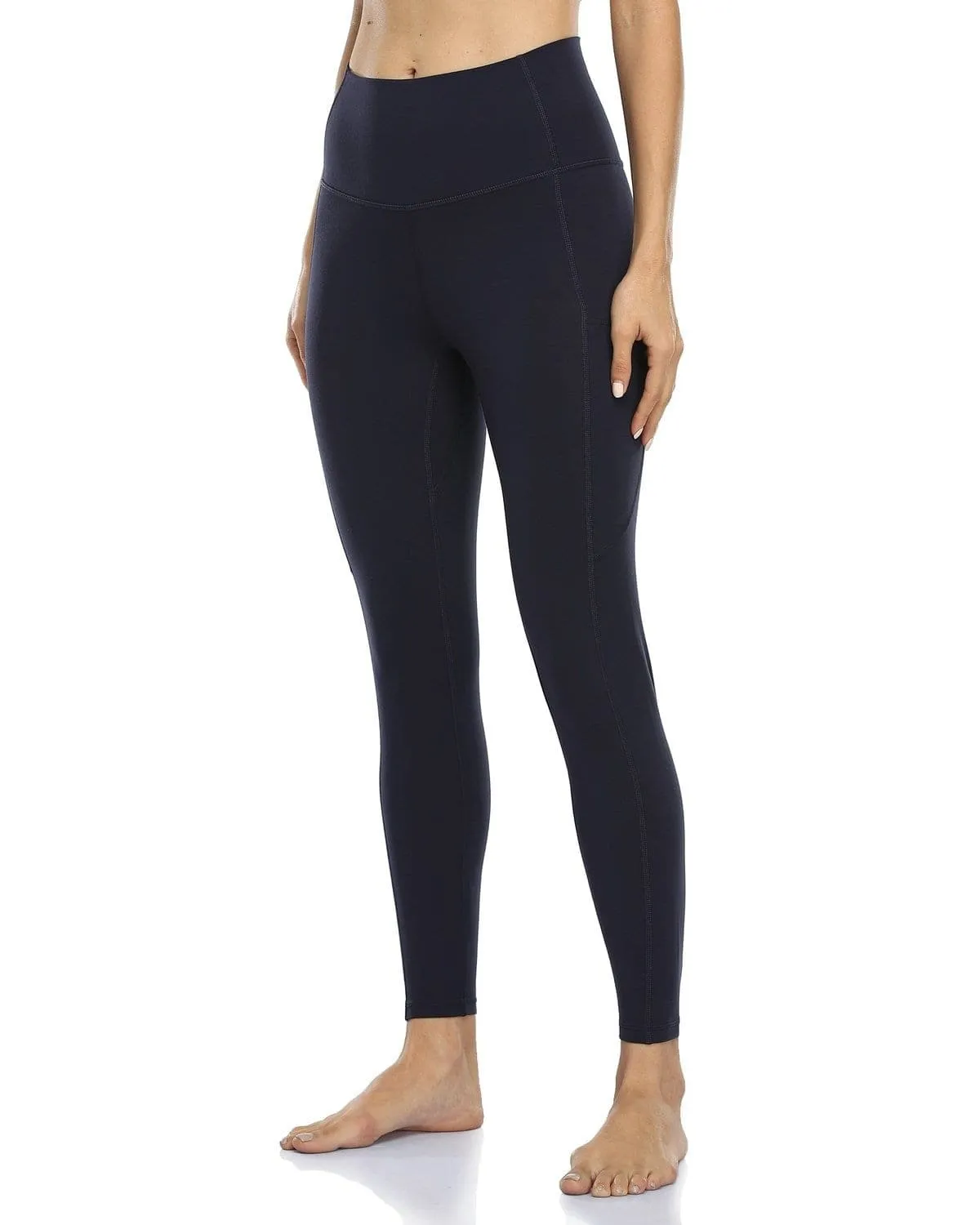 25" High Waisted Athletic Pants With Pocket