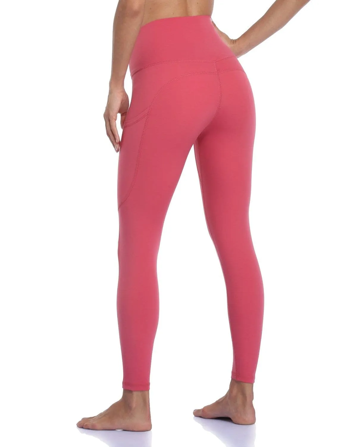 25" High Waisted Athletic Pants With Pocket