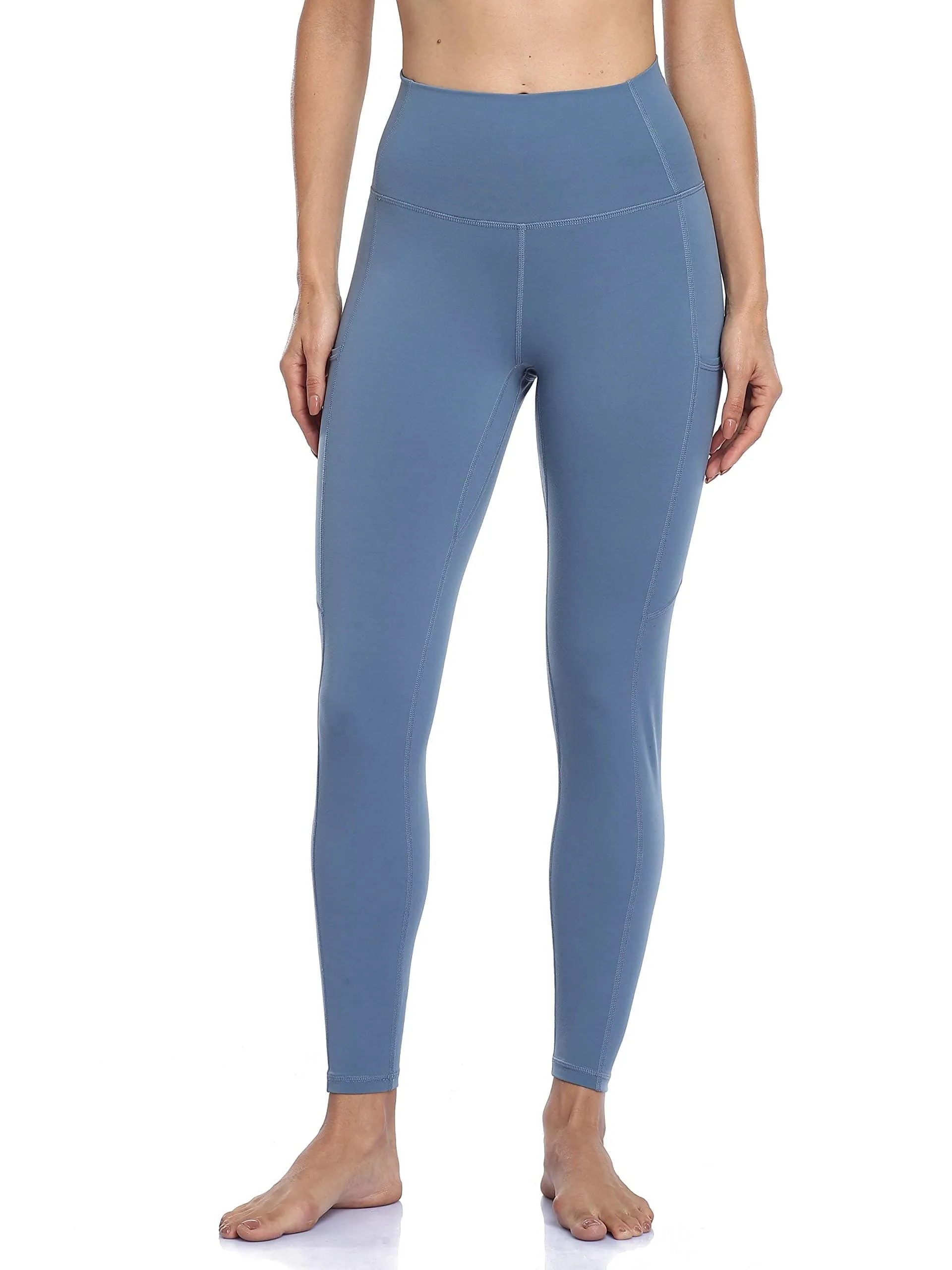 25" High Waisted Athletic Pants With Pocket