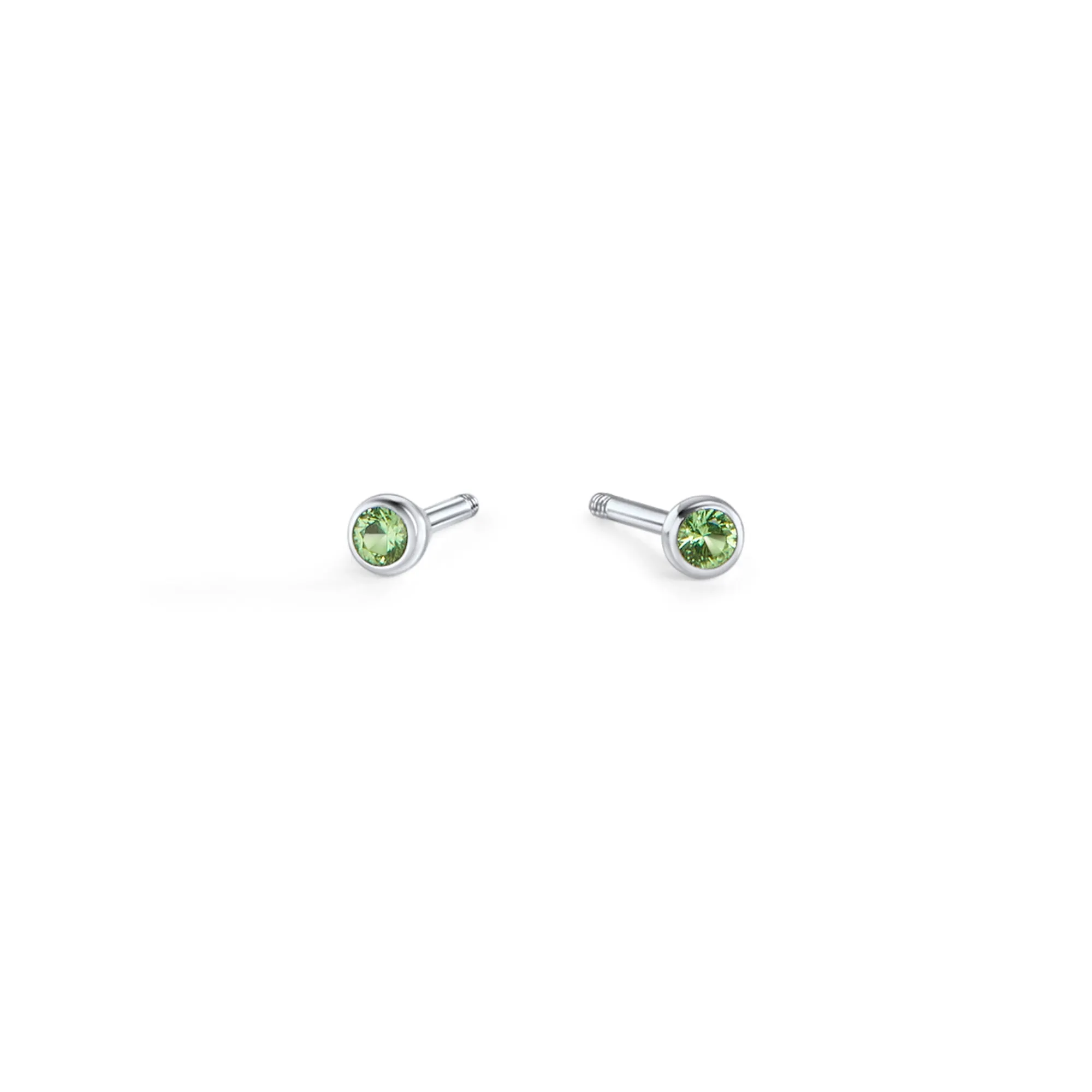 Ada - Peridot Stud Earrings