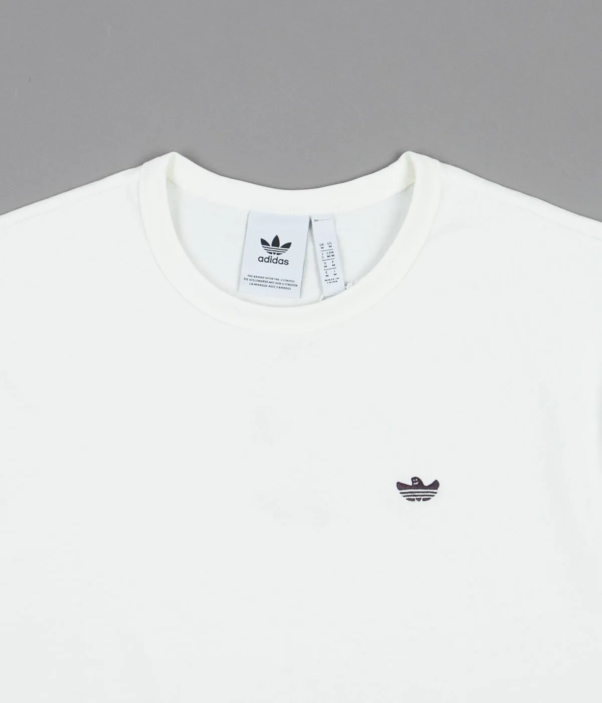 Adidas H Shmoo Long Sleeve T-Shirt - Off White / Mineral Red