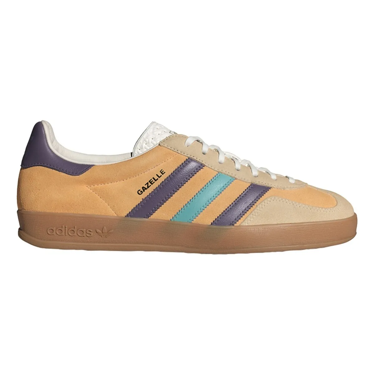 Adidas Men's Gazelle Indoor Glow Orange F19/Shadow Violet/Off White