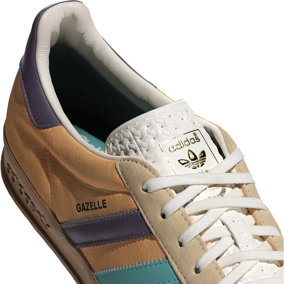 Adidas Men's Gazelle Indoor Glow Orange F19/Shadow Violet/Off White