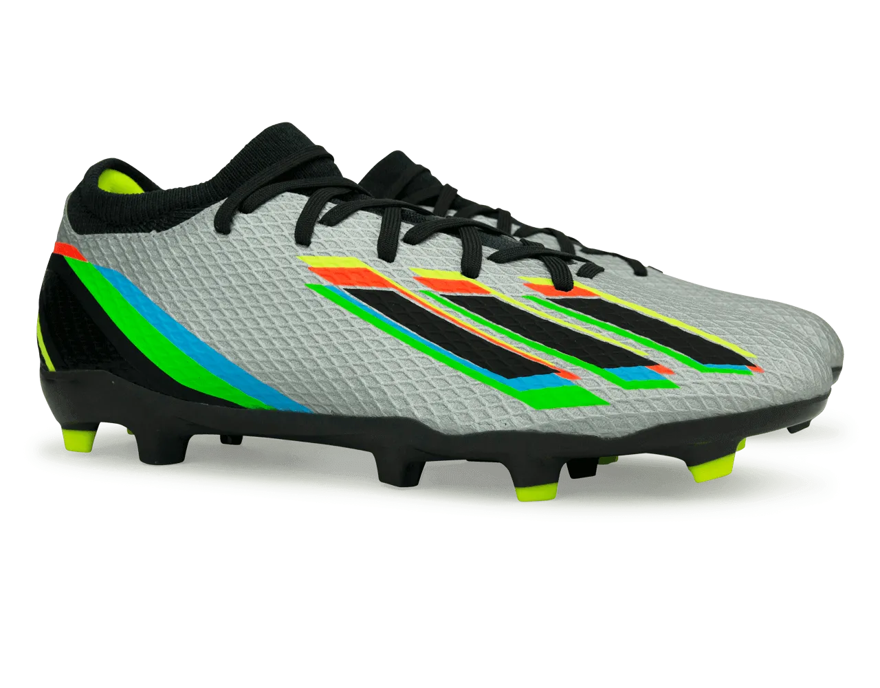 adidas Men's X SpeedPortal.3 FG Silver Metallic/Solar Yellow