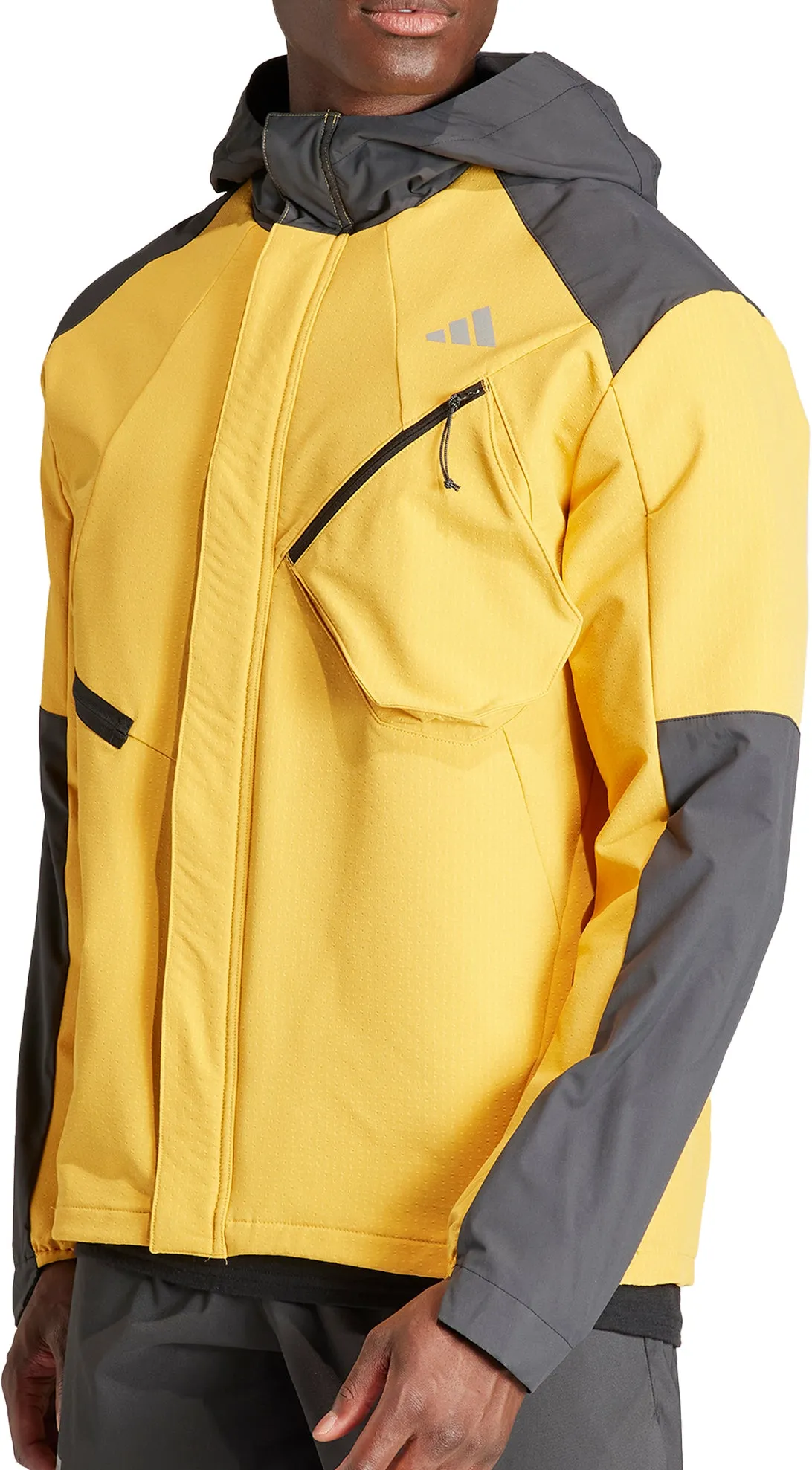 adidas Ultimate Conquer The Elements COLD.RDY Mens Running Jacket - Yellow