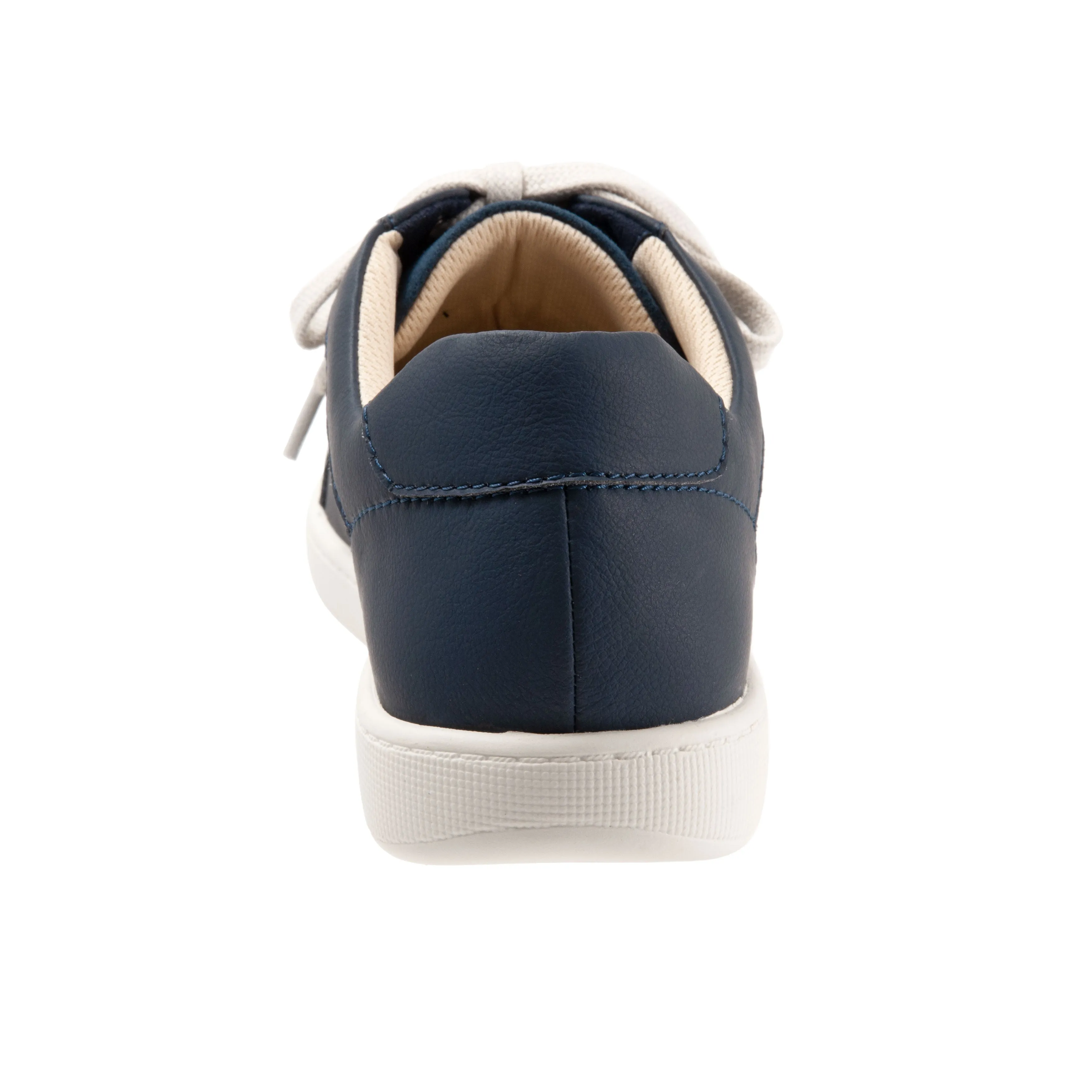 Adore Navy Leather Lace-up Casuals