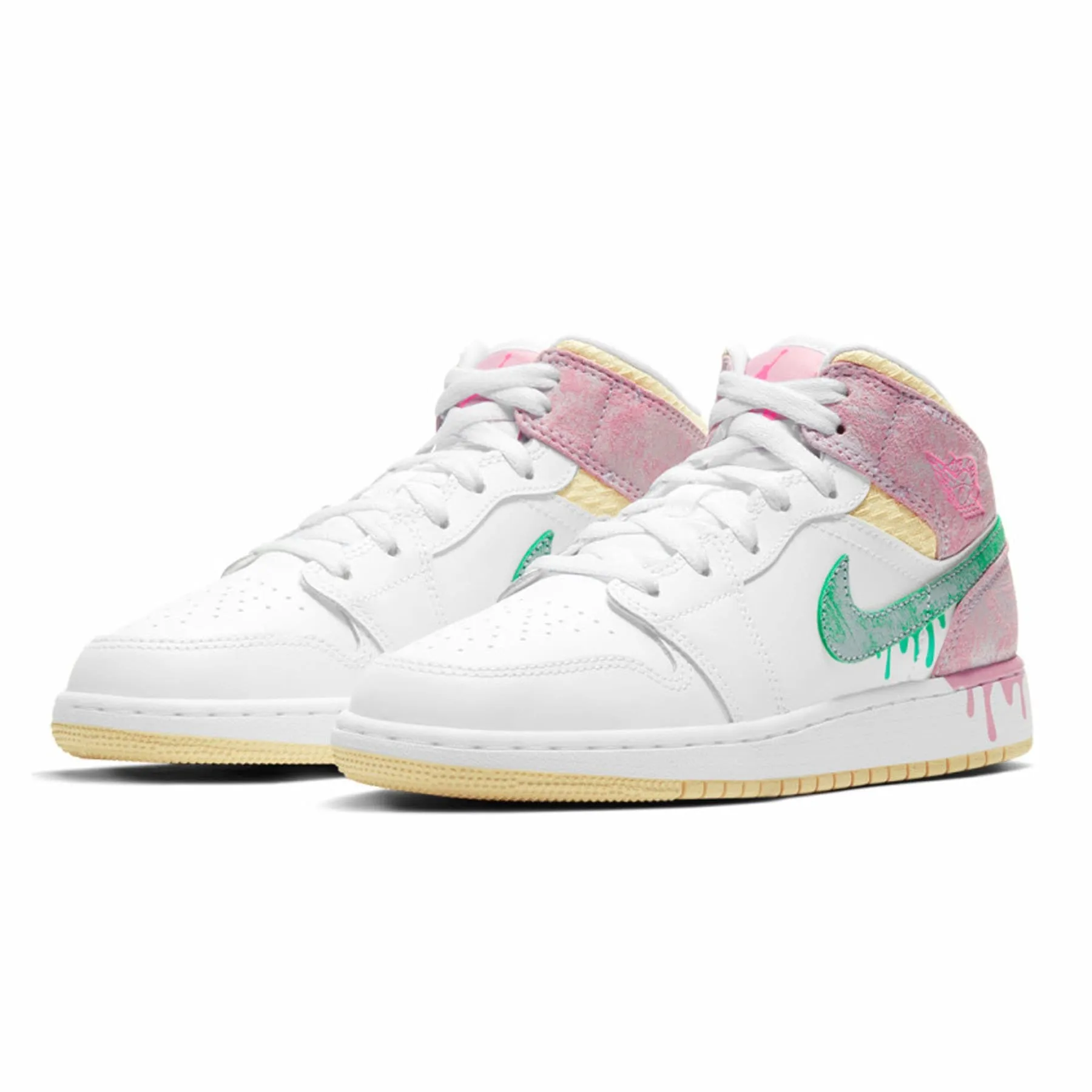 Air Jordan 1 Mid SE GS 'Paint Drip'