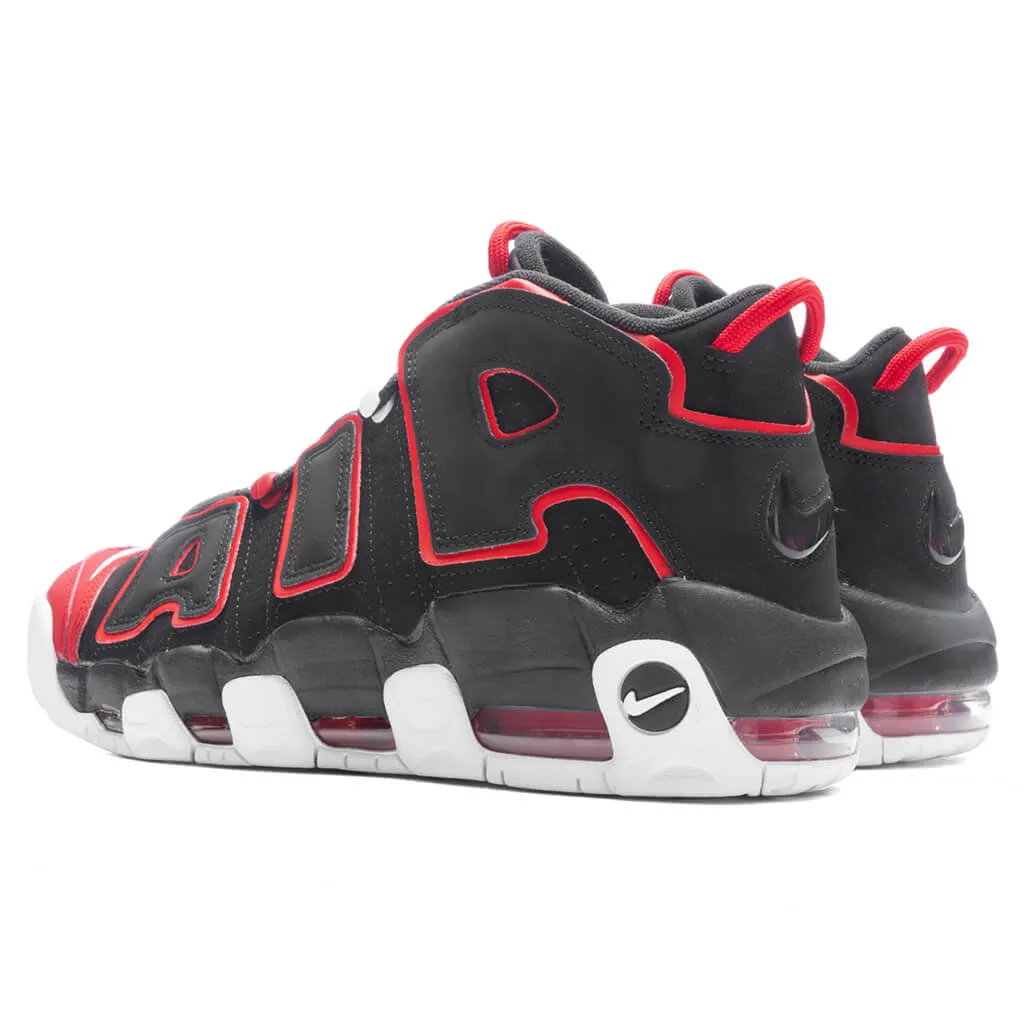 Air More Uptempo '96 - Black/Black/University Red