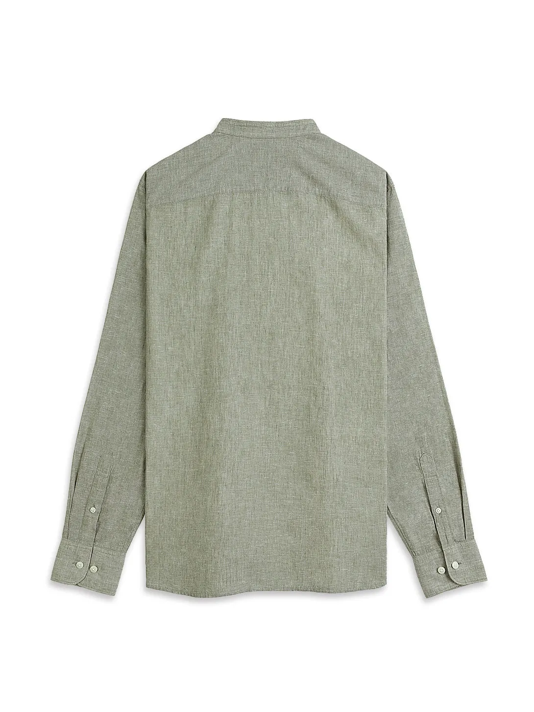 Aleks Linen Cotton Shirt Olive