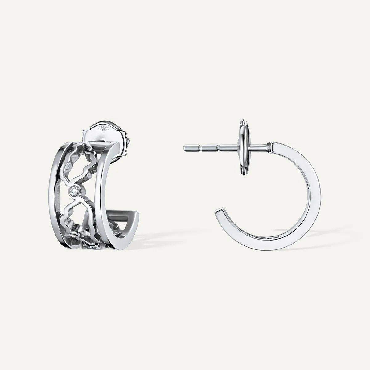 Allusia Love 18K Whitegold Earrings w. Diamonds