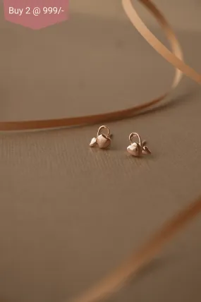 Always For You Rose Gold Plated Mini Sterling Silver Stud Earrings