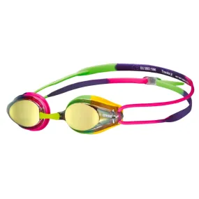 Arena Tracks Junior Mirror Racing Goggle | Violet-Fuchsia Green