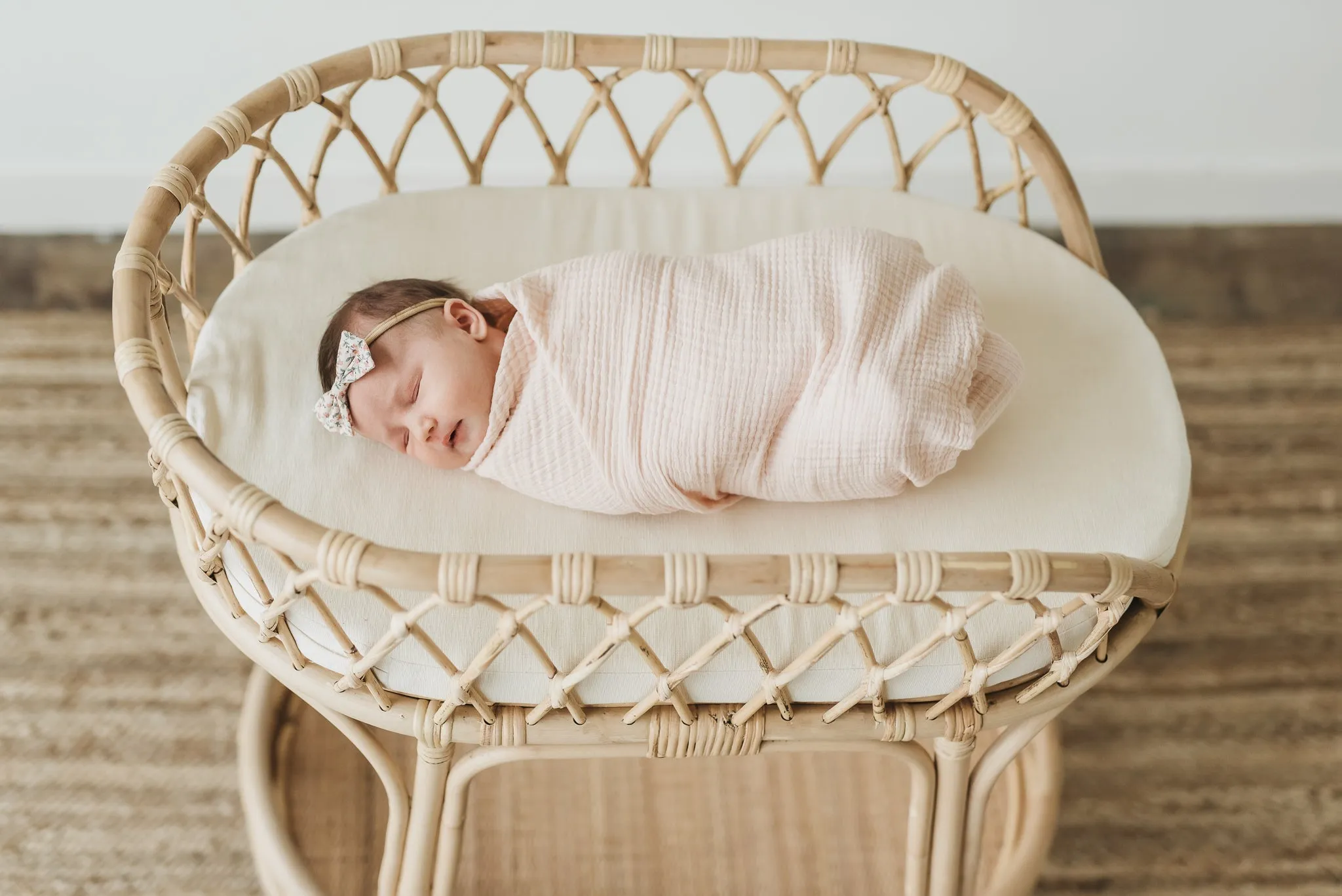 Aria Full-Sized Rattan Changing Table