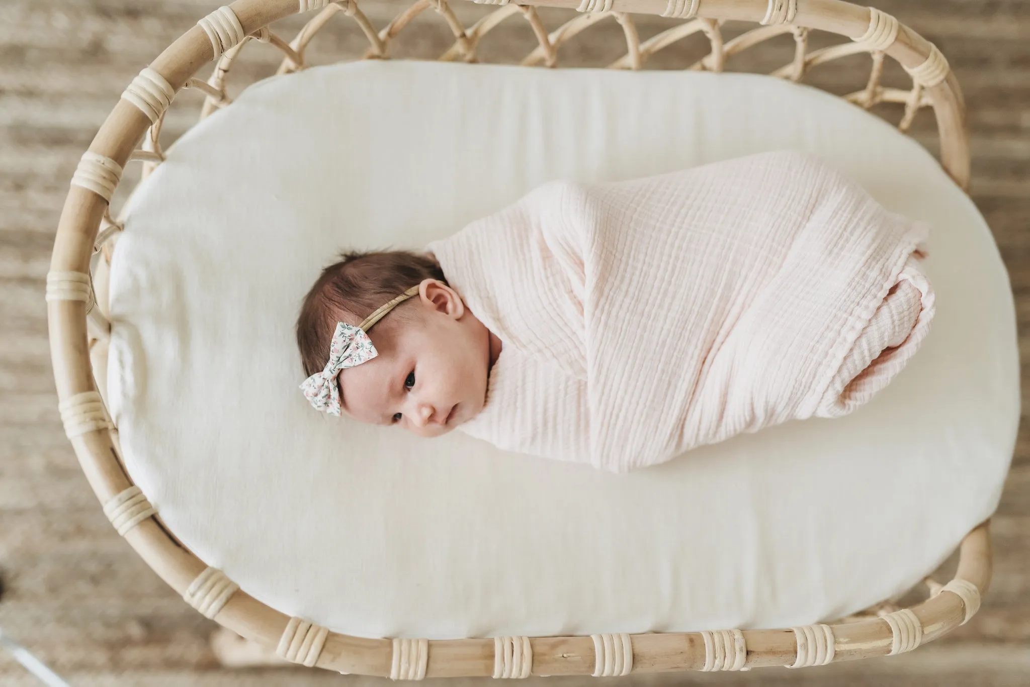 Aria Full-Sized Rattan Changing Table