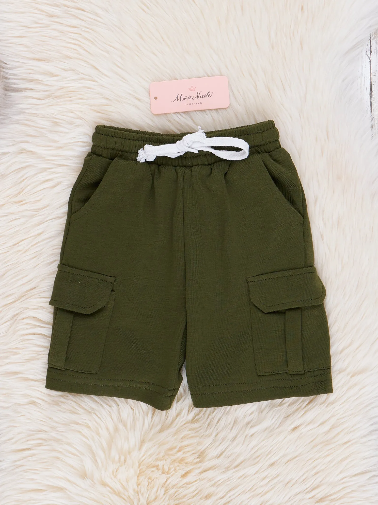 Army Green Cargo Shorts