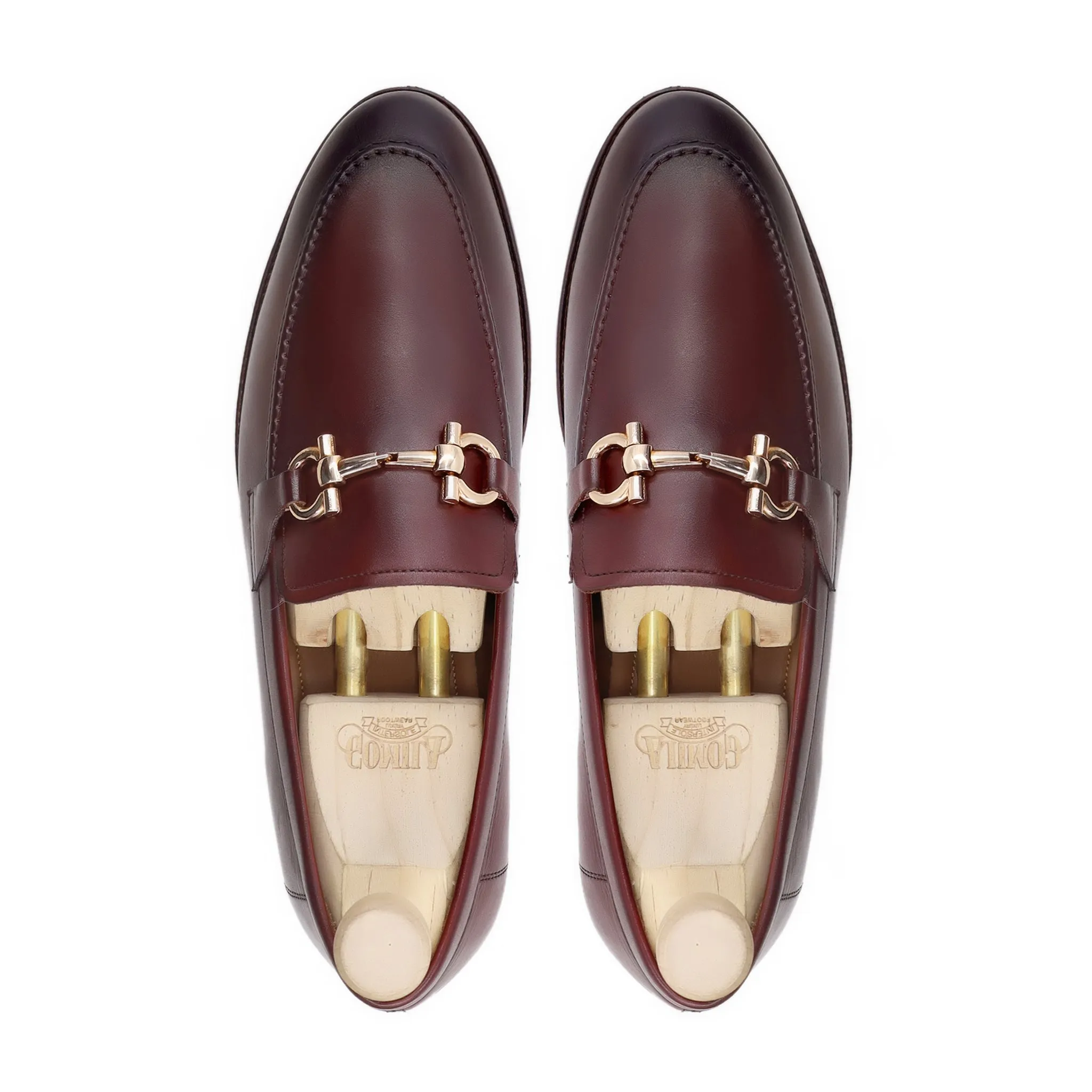 Azzie - Men's Burnished Oxblood Calf Leather Loafer