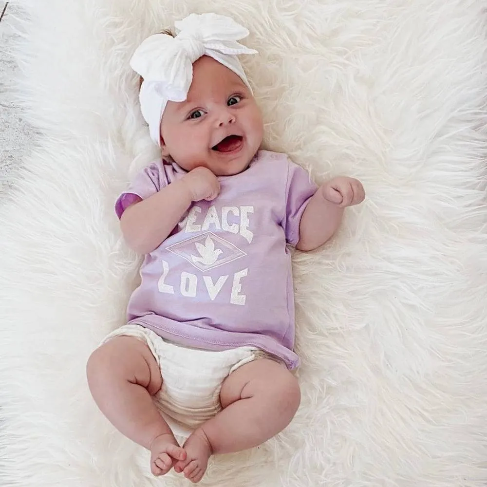 Baby Top Knot Double Bow Headband Magenta