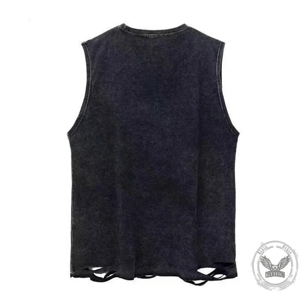 Bad Ghouls Club Bat Cotton Vest Top