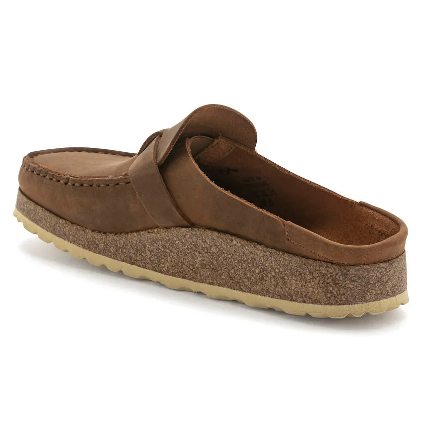 Birkenstock Women's Buckley Oiled Leather (Cognac - Regular fit)