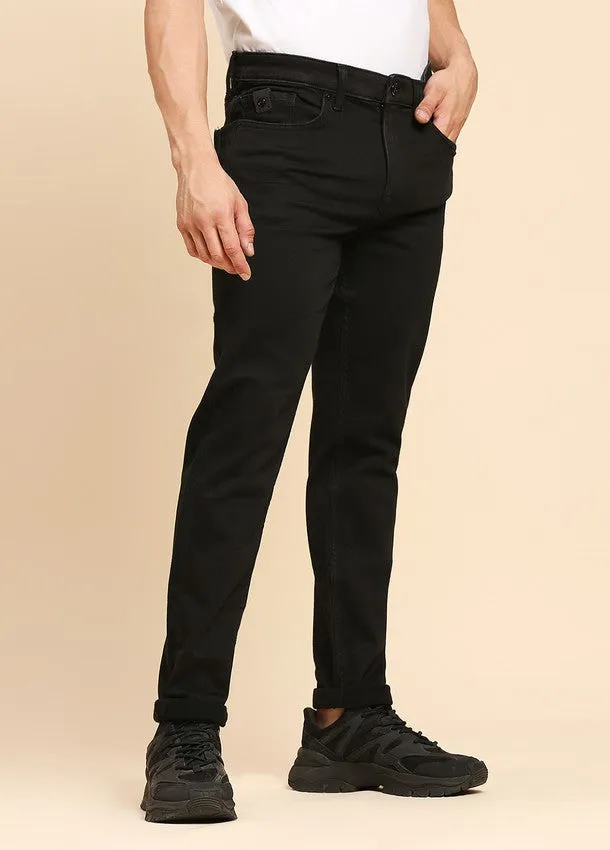 Black Premium Five Pocket Slim Fit Jeans