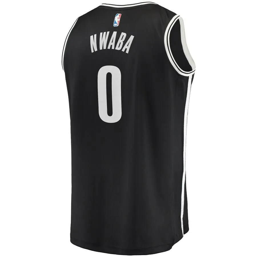 Brooklyn Nets David Nwaba Fanatics Branded Fast Break Player Icon Jersey Kids - Black | Ireland N0486A1