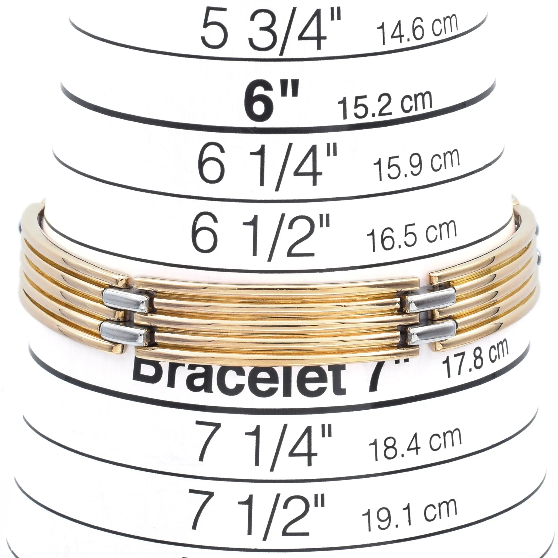 Bvlgari 18K Yellow Gold & 950 Platinum Groove Link Bracelet