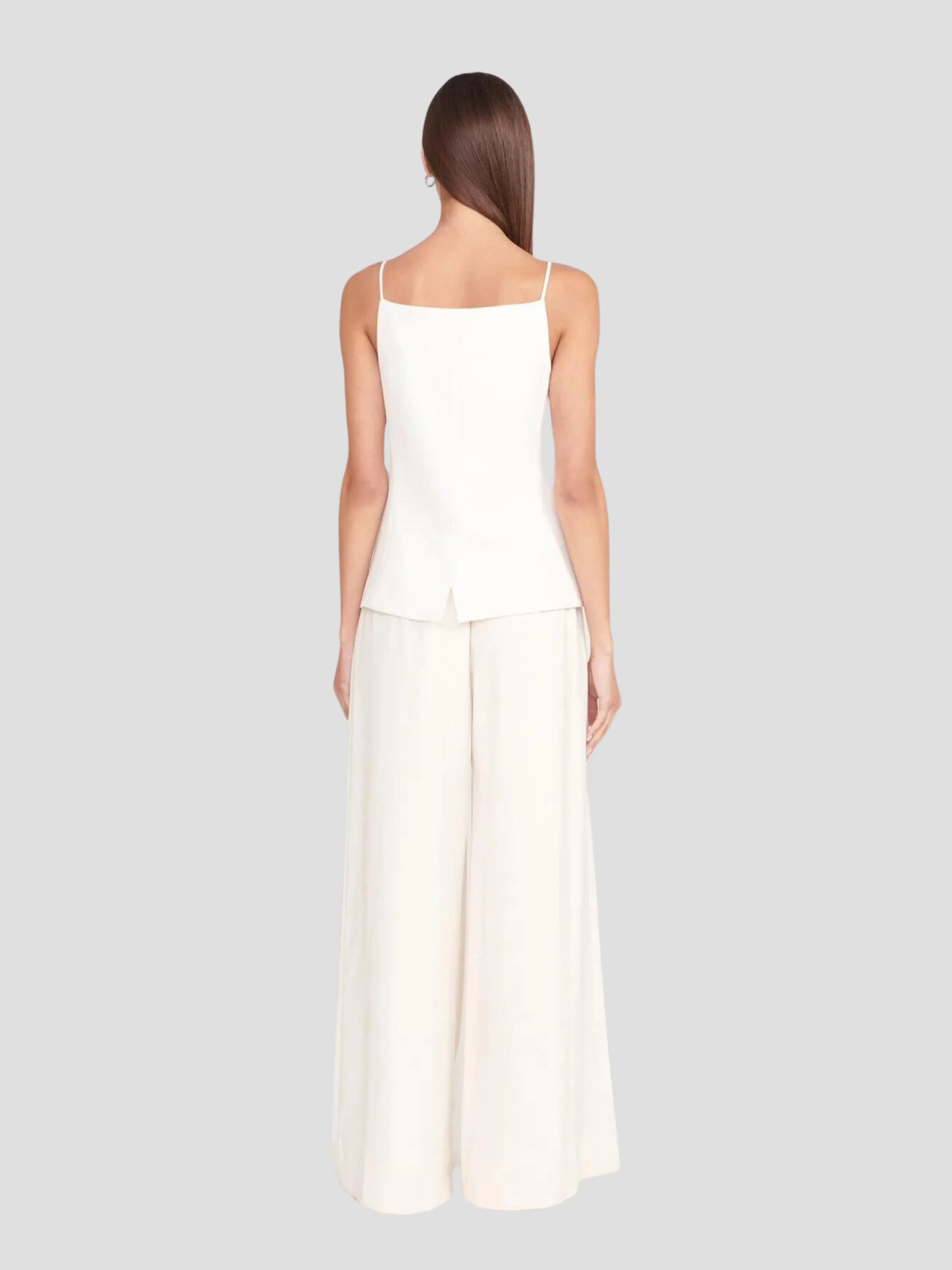 Caleb Ivory Wide-Leg Pant