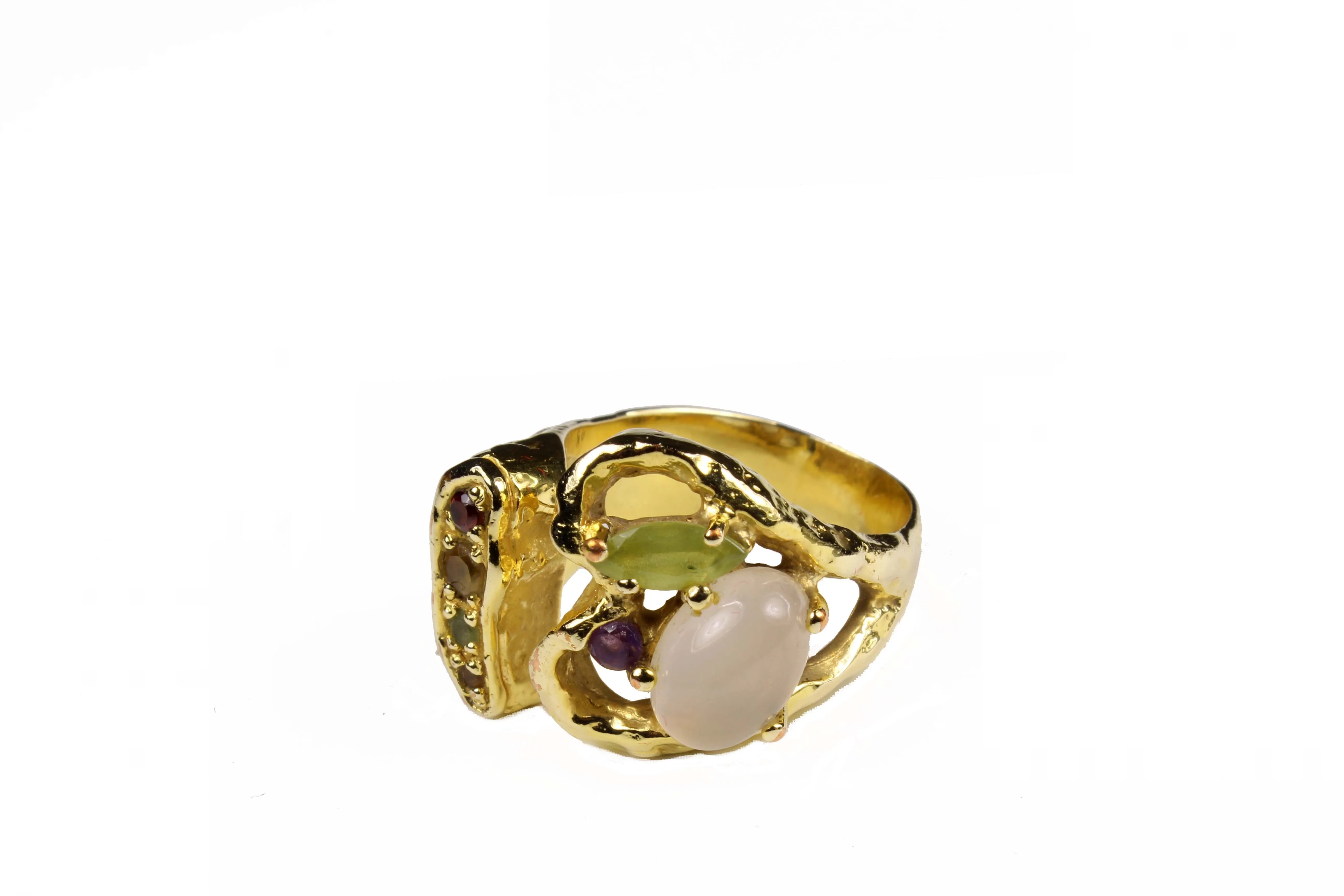 CHRISTIAN LACROIX semi precious stones ring