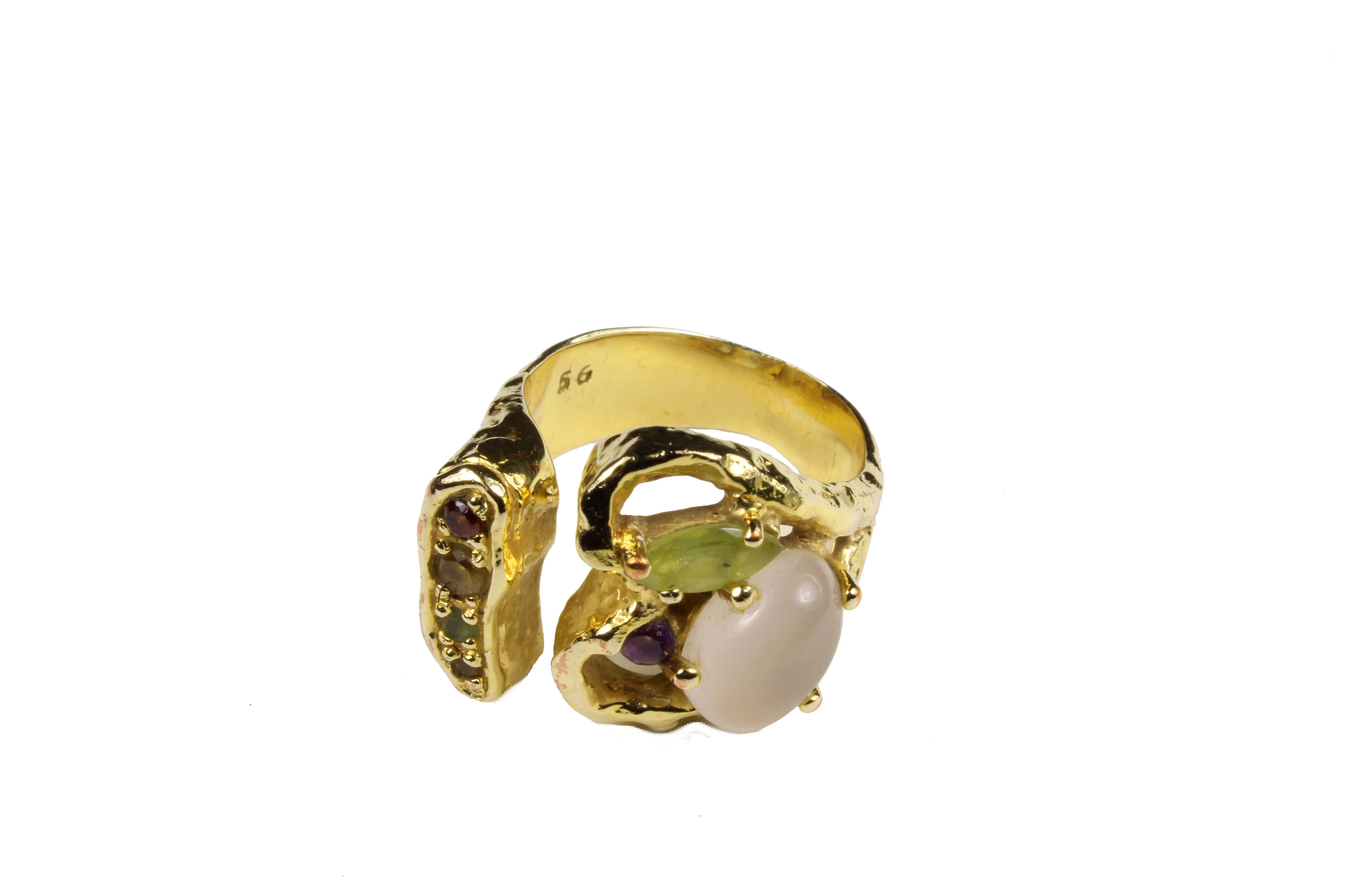 CHRISTIAN LACROIX semi precious stones ring