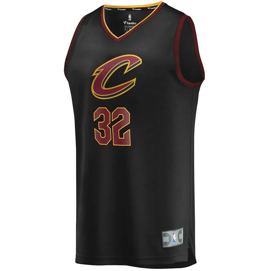 Cleveland Cavaliers Dean Wade Fanatics Branded Replica Fast Break Statement Jersey Kids - Black | Ireland K6804R1