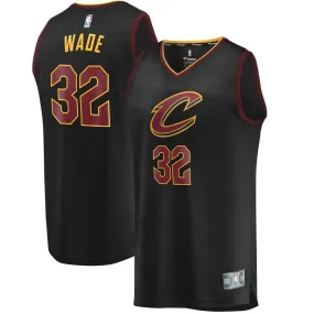 Cleveland Cavaliers Dean Wade Fanatics Branded Replica Fast Break Statement Jersey Kids - Black | Ireland K6804R1