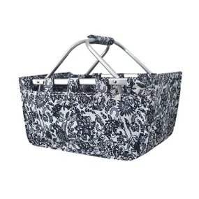 Damask Bliss NGIL Canvas, Shopping, Market, Picnic Basket