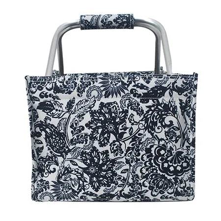 Damask Bliss NGIL Canvas, Shopping, Market, Picnic Basket