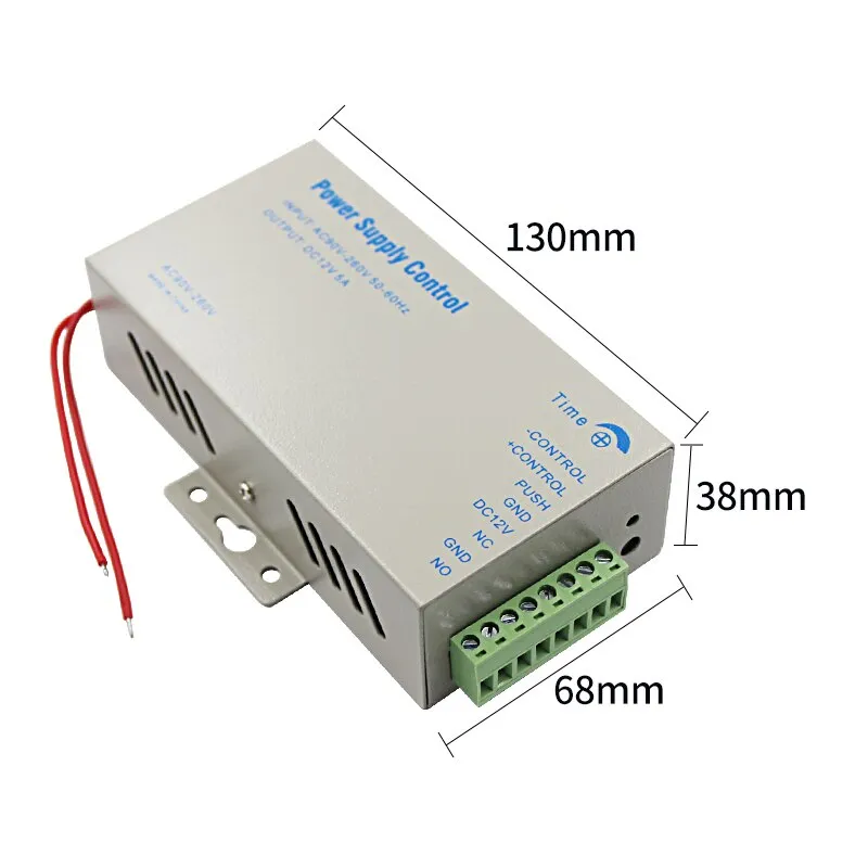 DC12V 5A Access Control Power Supply Transformer Door Adapter Covertor AC 90~260V for RFID Fingerprint Access Control