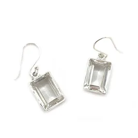 Eka Clear Quartz Gemstone Earrings