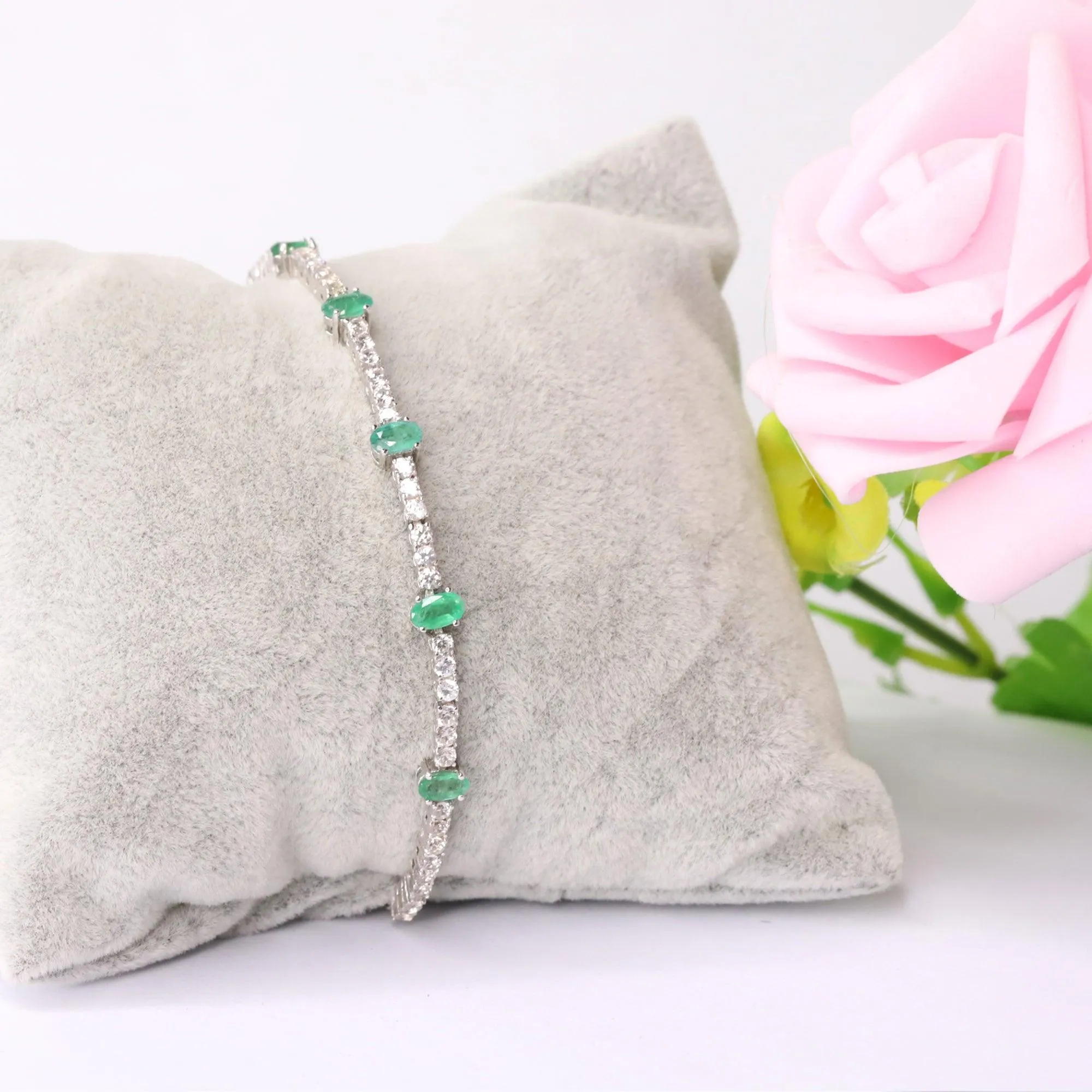 Emerald Adjustable Bracelet