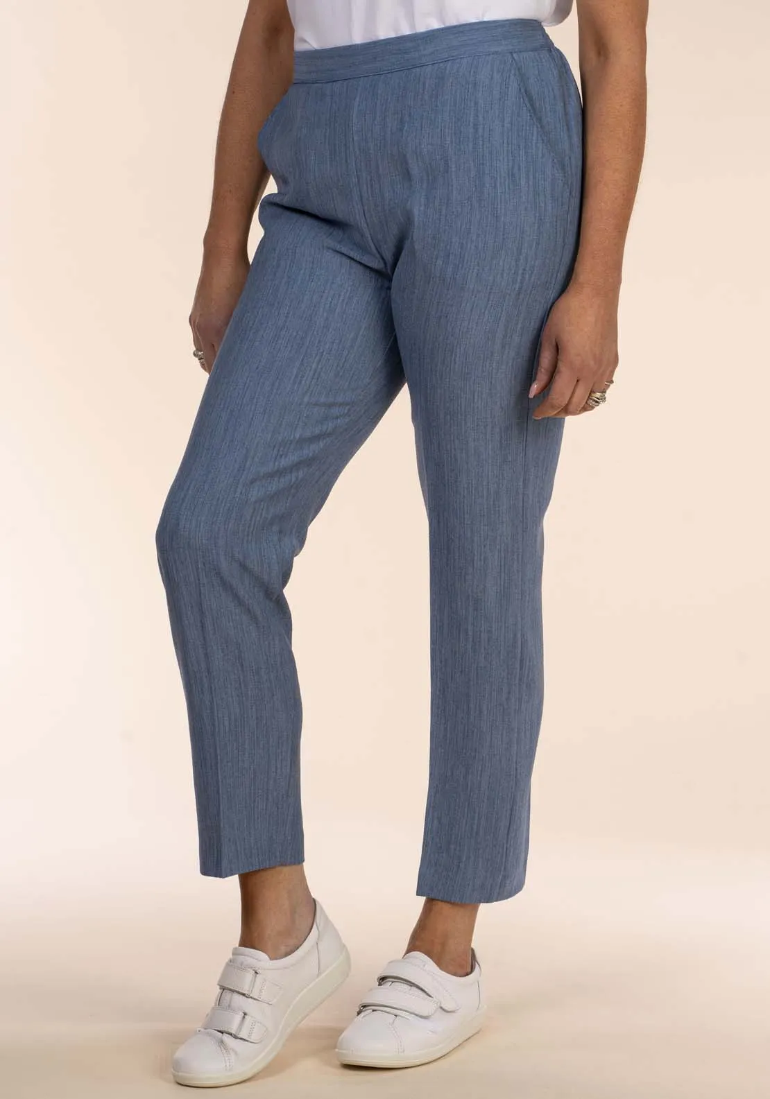 Half Elastic Pant - Blue