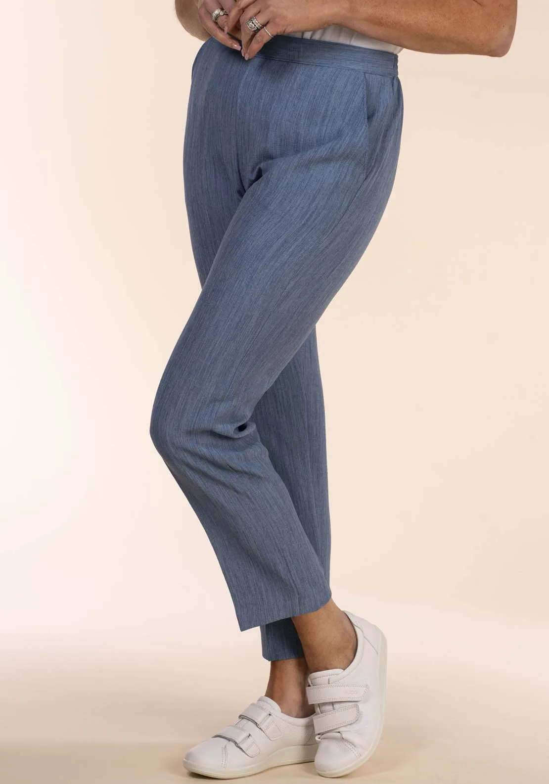 Half Elastic Pant - Blue