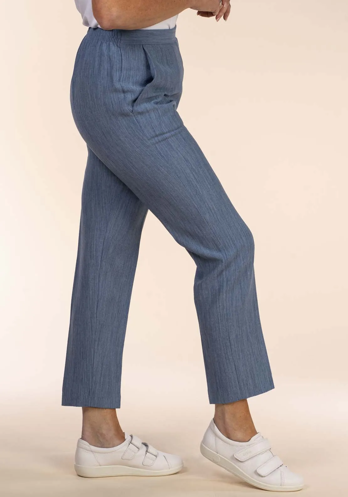 Half Elastic Pant - Blue