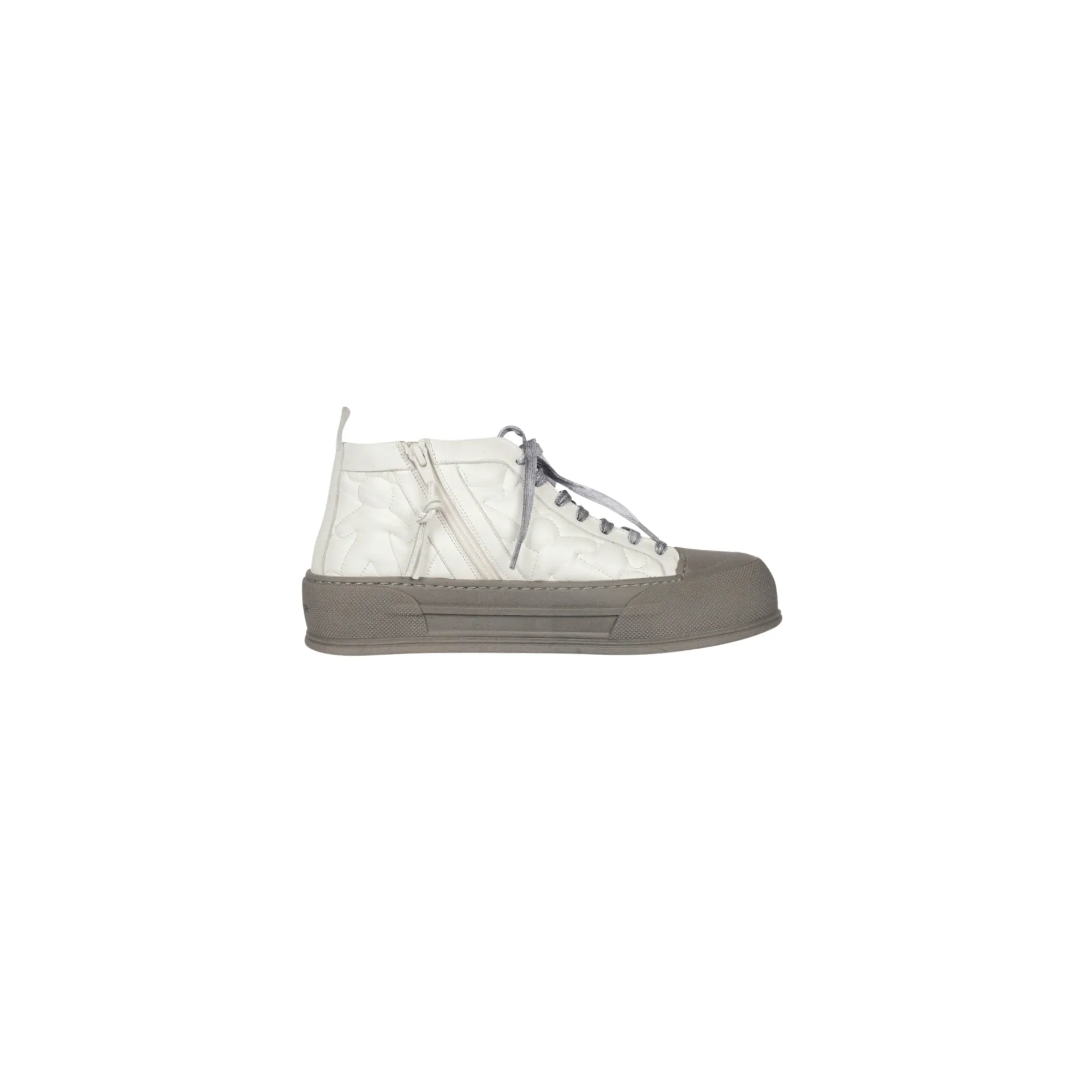 High Sneaker Omino Trapuntato white