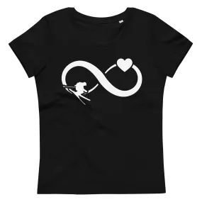 Infinity Heart and Skiing - Damen Premium Organic T-Shirt